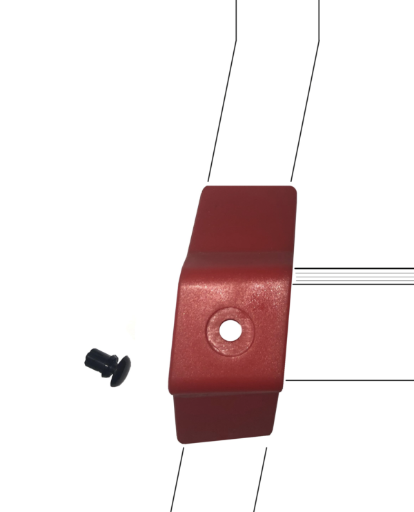Animatie Part.007 Ladderkapje schuin links met kunststof rivet bigone